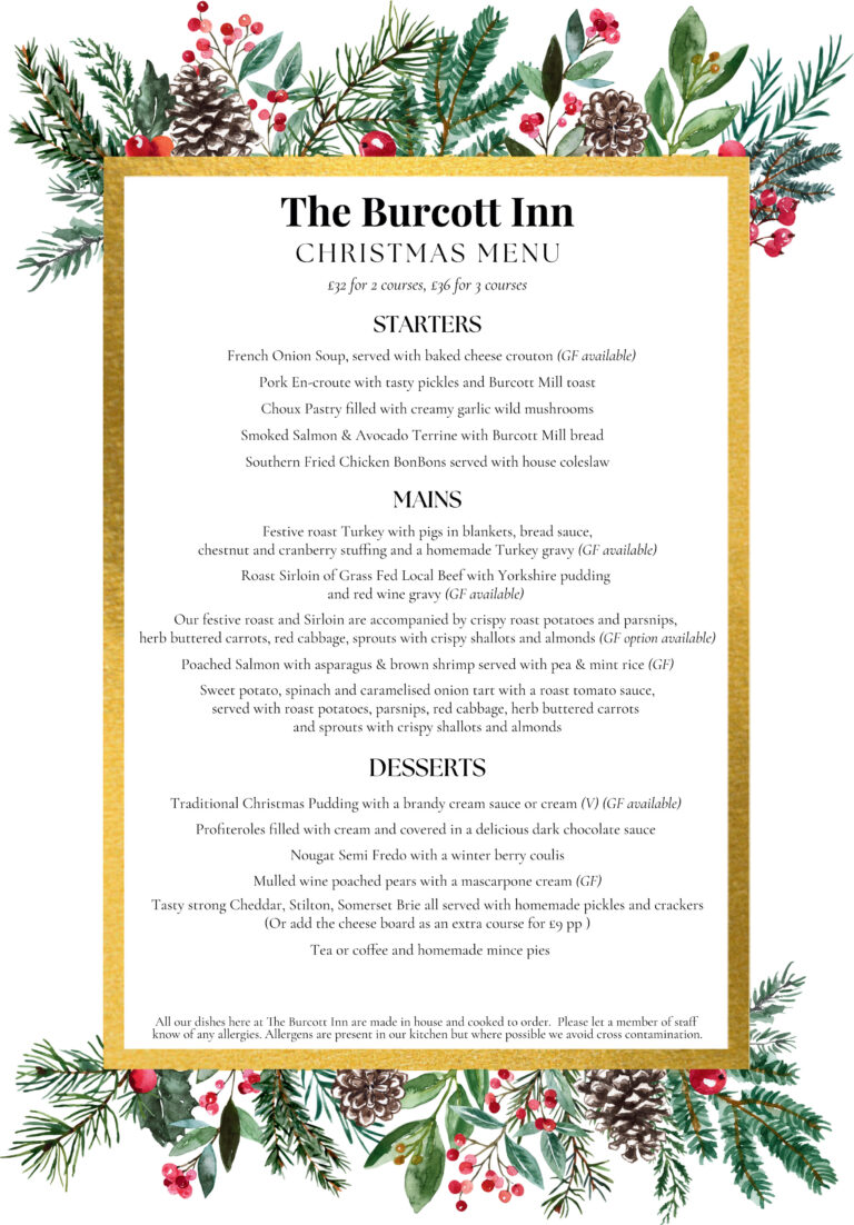 Christmas 25 menu